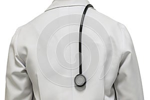 Stethoscope uniform doctor isolated