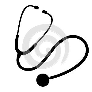 Stethoscope vector eps, Hand drawn, Vector, Eps, Logo, Icon, silhouette Illustration by crafteroks for different uses.