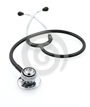 Stethoscope on white