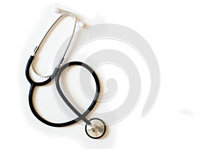 Stethoscope on white background