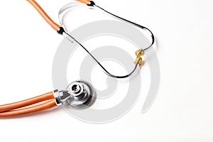 Stethoscope on white background