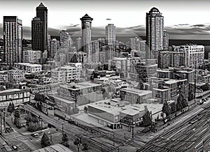 Stevens neighborhood in Seattle, Washington USA.