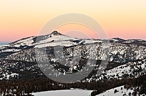 Stevens Peak at Sunset photo