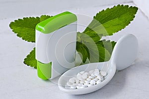 Stevia Pills. Natural Sweetener.