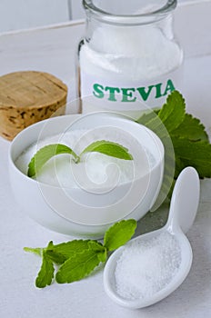 Stevia Powder. Natural Sweetener.