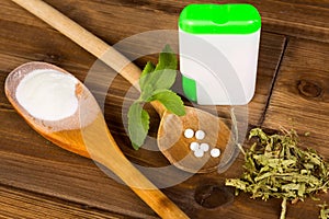 Stevia tabs and powder