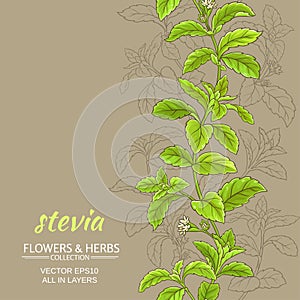 Stevia vector background
