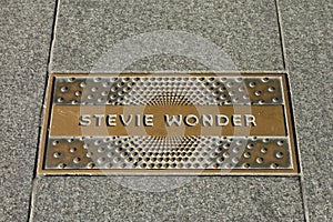 Stevie Wonder Plaque