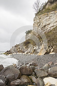 Stevns Cliff in Denmark