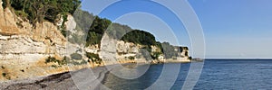 Stevns Klint. Limestone cliff in Denmark