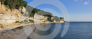 Stevns Klint. Limestone cliff at the east coast of Denmark.