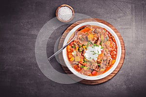 Stew with Beef Pepper Goulash Art
