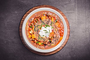 Stew with Beef Pepper Goulash Art