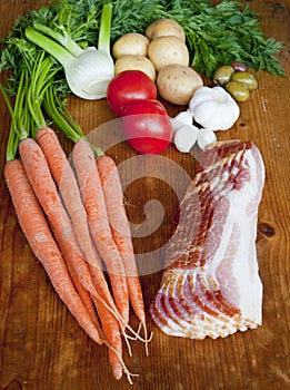 Stew ingredients