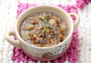 Stew of lentils
