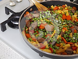 Stew with vegetables