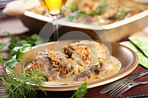 Stewed chicken photo