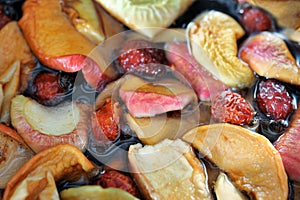 Stewed fruit - apple, pear, rose, apricots