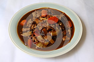 Stewed pork belly in dark soy sauce