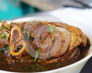 Stewed pork knuckle