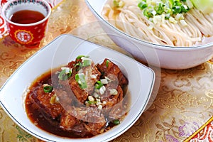 Stewed Pork Ribs noodles