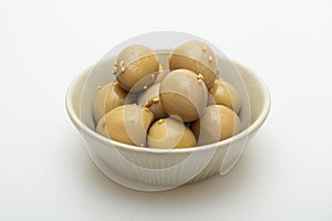 Stewed Quail Eggs in Soy Sauce