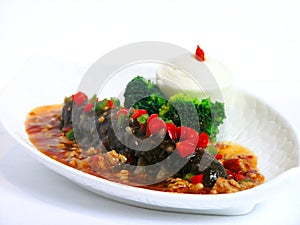 Stewed sea cucumber photo