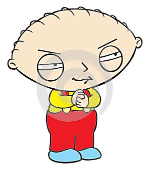Stewie Griffin Family Guy vector illustration poster template
