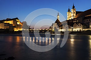 Steyr panorama with St. Michael`s Church