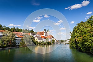 Steyr - a town in Austria. Steyr and Enns rivers