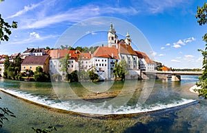 Steyr - a town in Austria. Steyr and Enns rivers