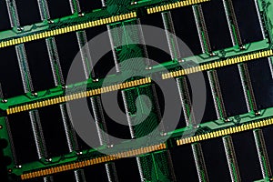 Stick of computer random access memory. Ram