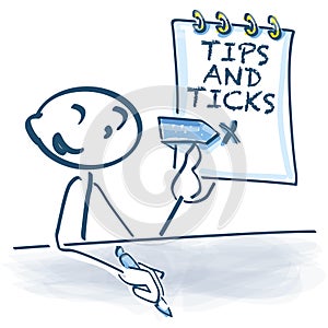 Stick figure with english tips and tricks