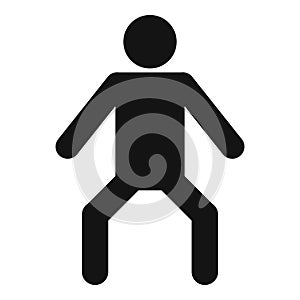 Stick figure stickman icon pictogram simple