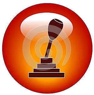 Stick shift web button