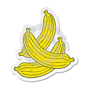 sticker of a cartoon bananas