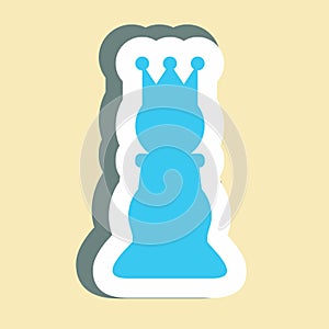 Sticker Chess 1 ,Simple illustration,Editable stroke