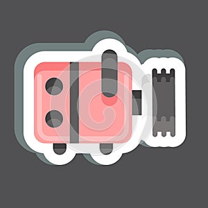 Sticker Compresor. related to Car Service symbol. repairin. engine. simple illustration photo