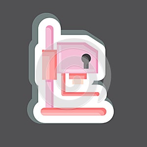 Sticker Darkroom Equipment. related to Photography symbol. simple design editable. simple illustration