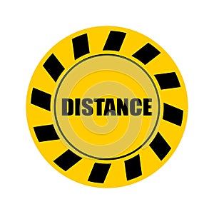 Sticker distance with virus. Keep your distance in line. Stickers for shops and public places. Coronavirus isolation mode.