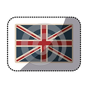 sticker flag united kingdom classic british opaque icon