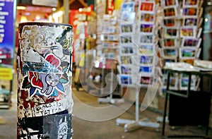 Sticker Graffiti Post