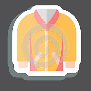 Sticker Jacket. related to Hipster symbol. simple design editable. simple illustration