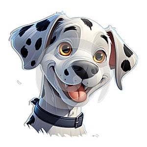 sticker pack character dalmatian dog