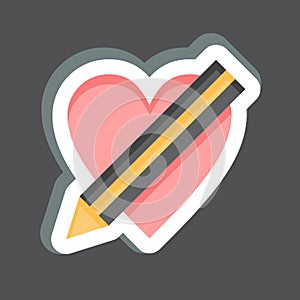 Sticker Portofolio. related to Creative Concept symbol. simple design editable. simple illustration