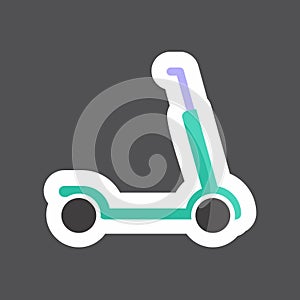 Sticker Scootie. suitable for Toy symbol. simple design editable. design template vector. simple symbol illustration