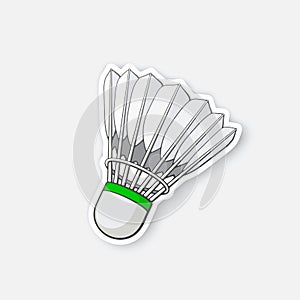 Sticker shuttlecock for badminton from bird feathers