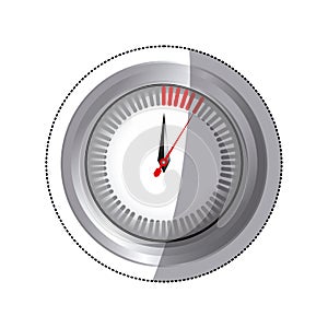 sticker silver screen chronometer timer counter