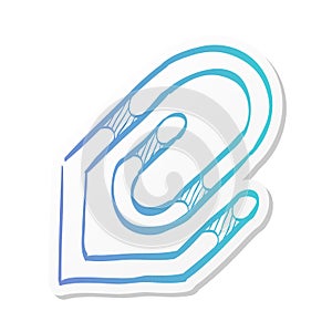 Sticker style icon - Attachment file