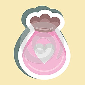 Sticker Waste Sorting. suitable for Kids symbol. simple design editable. design template vector. simple illustration